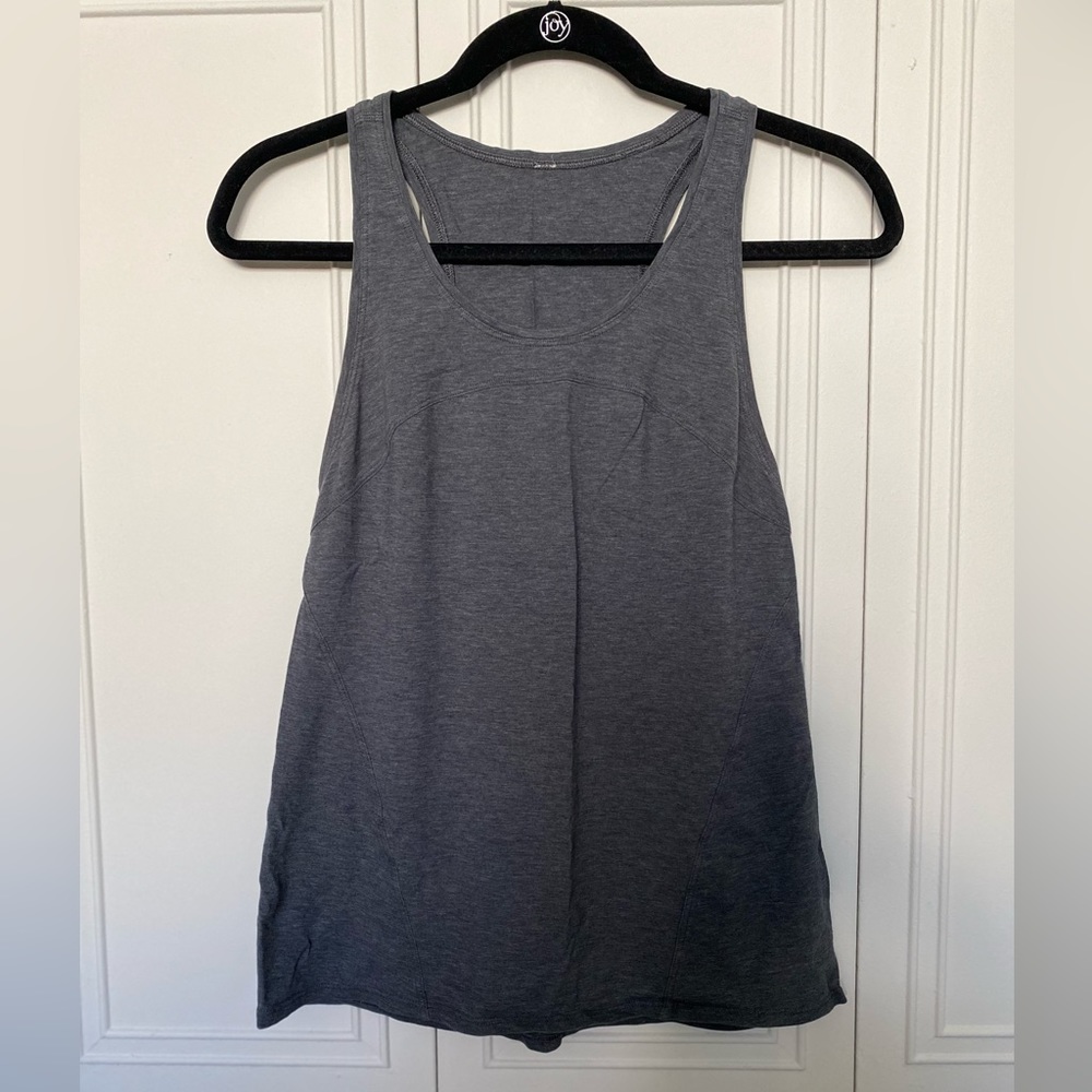 Grey Lululemon tank. Size 4. No tag.